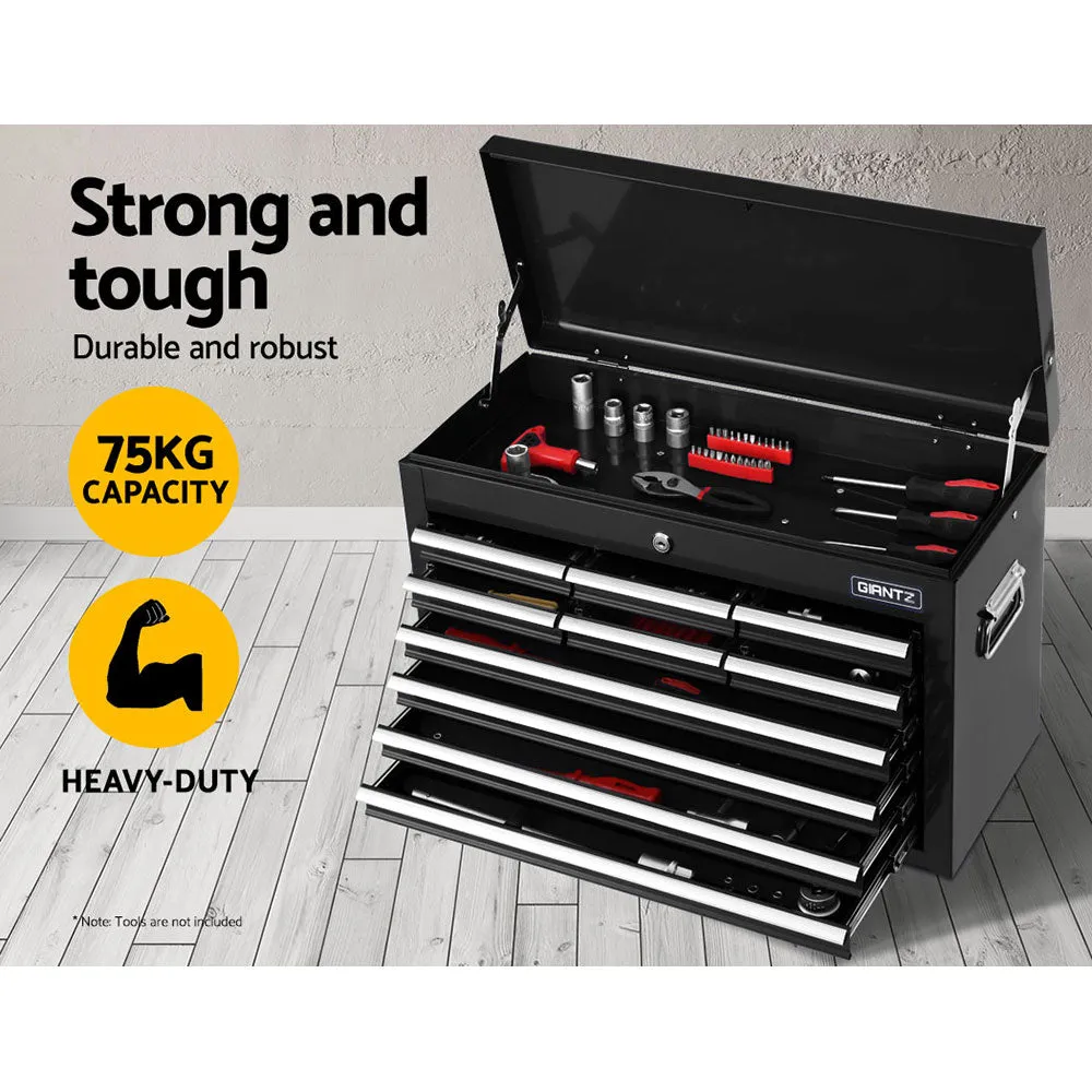 10 Drawer Steel Tool Box Cabinet - Lockable, Ball Bearing Slides | Giantz