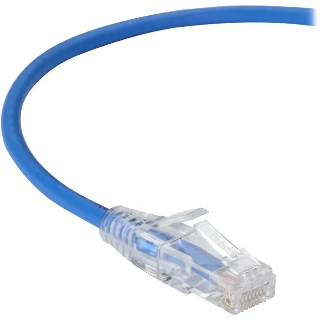 15Ft Blue Cat6A Slim 28Awg Patc,H Cable 500Mhz Utp Cm Snagless