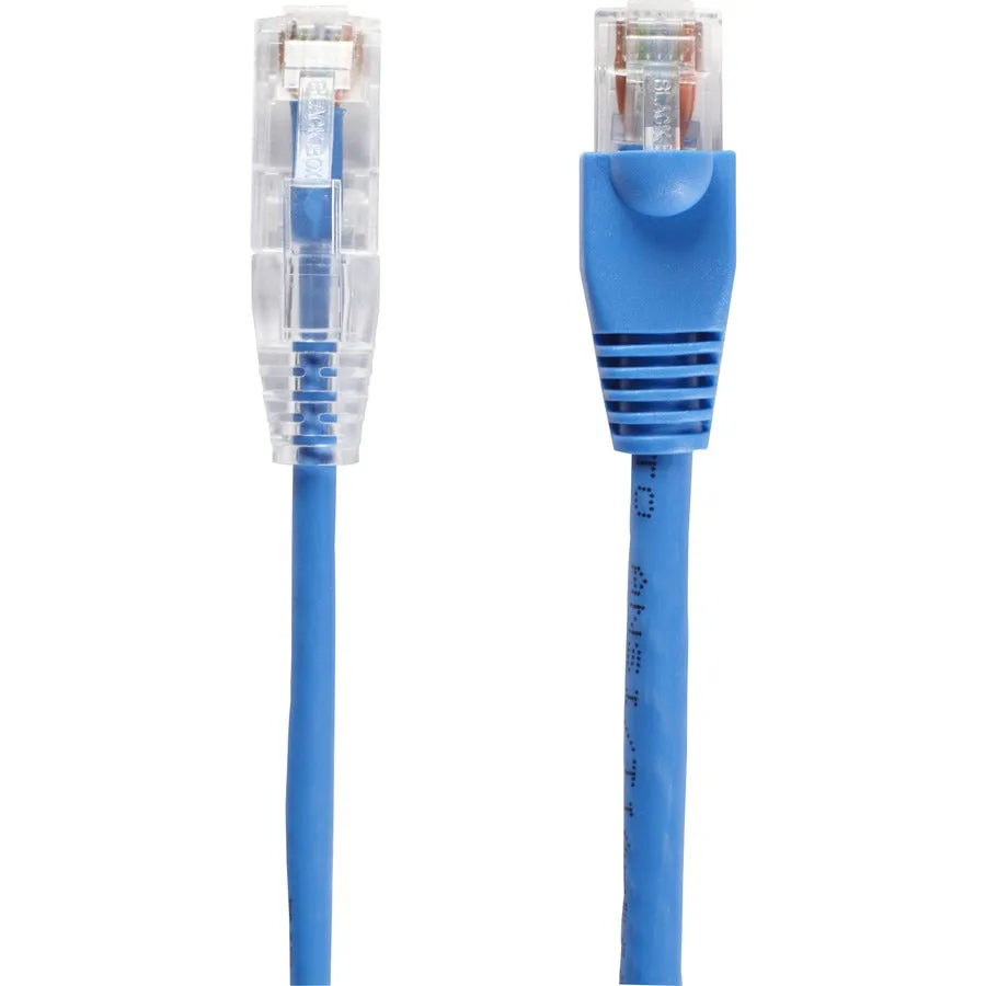 15Ft Blue Cat6A Slim 28Awg Patc,H Cable 500Mhz Utp Cm Snagless