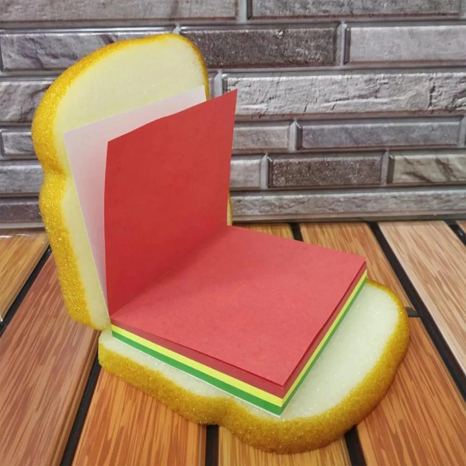 8072 Sandwich Shaped Notepad  /  Sticky Notes  /  Memo Pads, Unique Mini Notes (Multicolor)