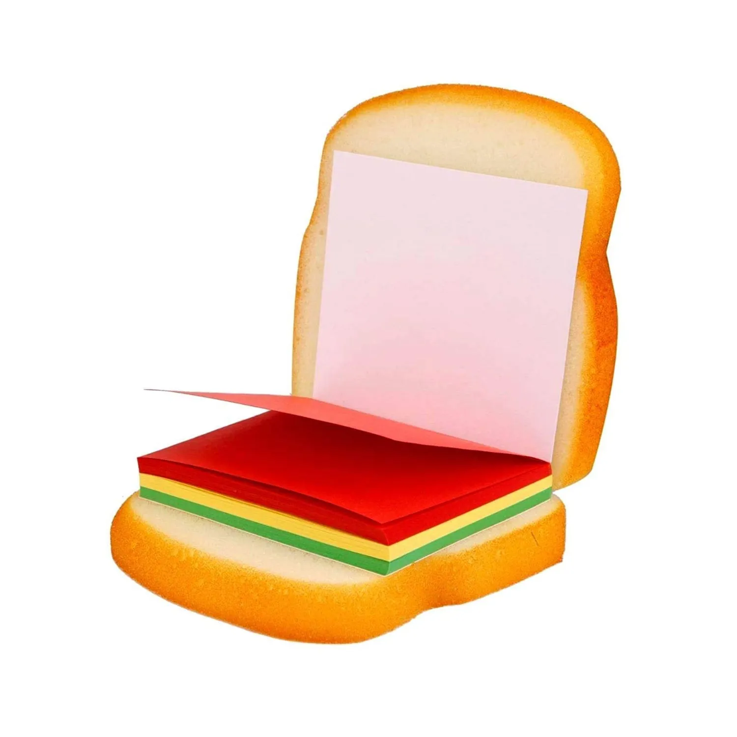 8072 Sandwich Shaped Notepad  /  Sticky Notes  /  Memo Pads, Unique Mini Notes (Multicolor)