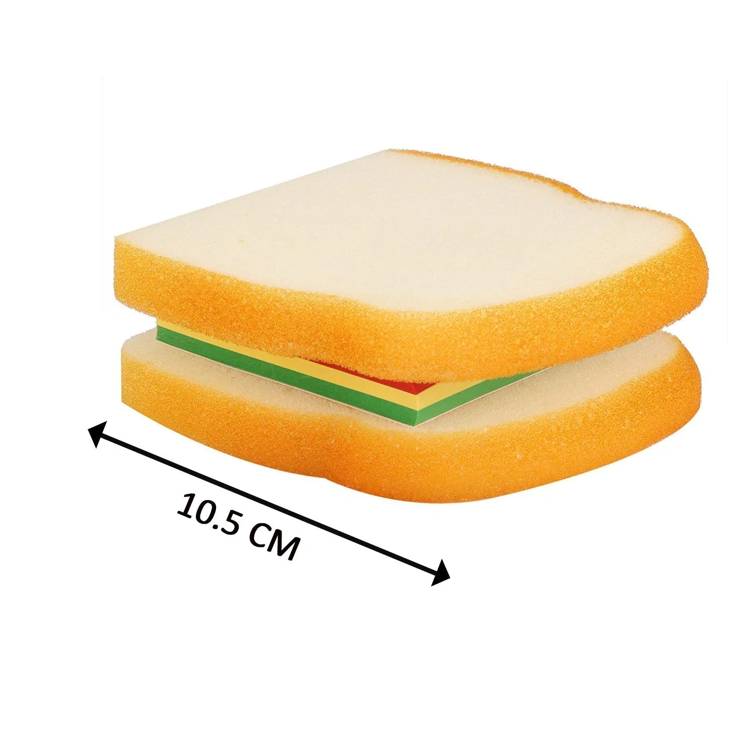 8072 Sandwich Shaped Notepad  /  Sticky Notes  /  Memo Pads, Unique Mini Notes (Multicolor)