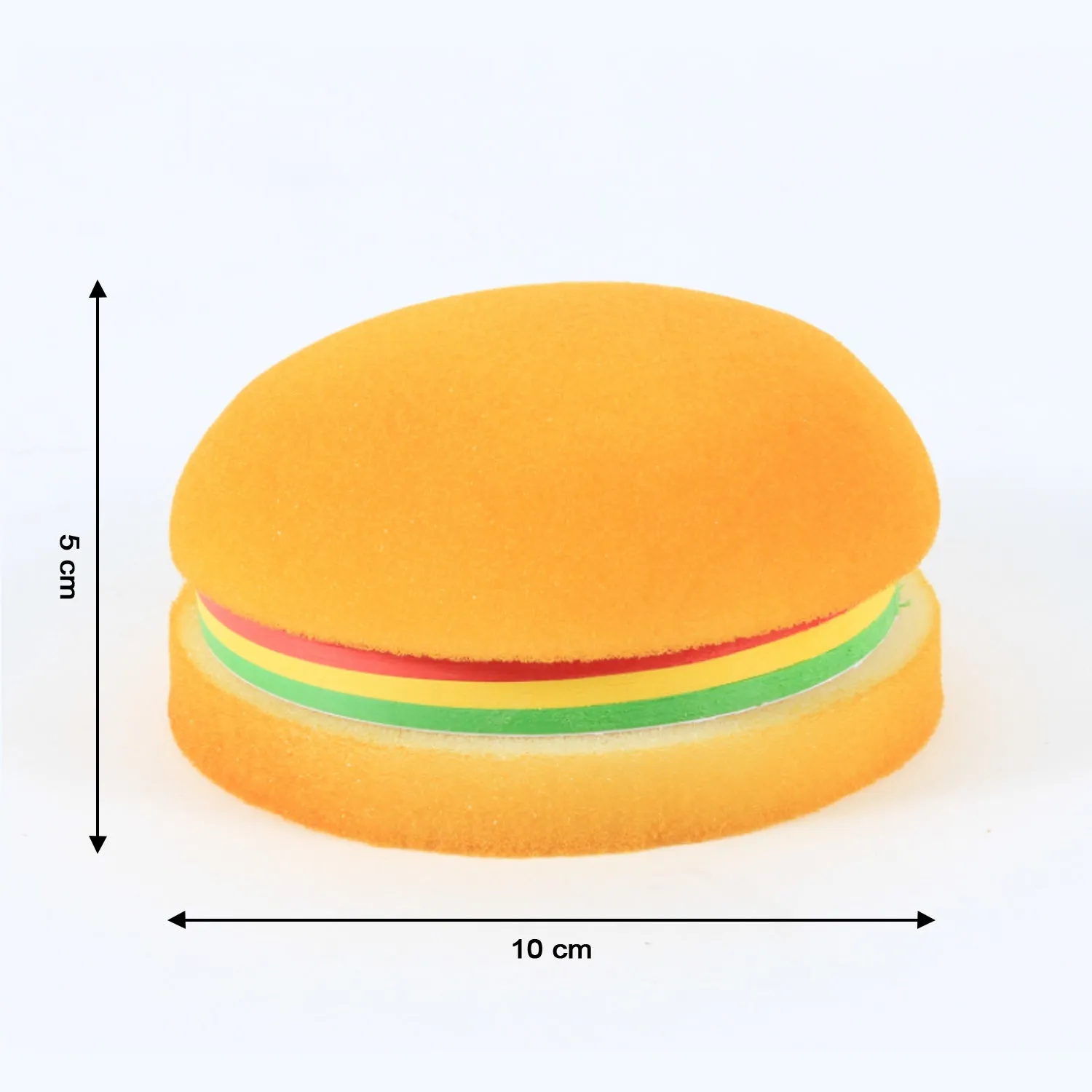 8073 Burger Shaped Notepad  /  Sticky Notes  /  Memo Pads, Unique Mini Notes (Multicolor)