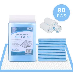 80pk Adult Disposable Bed Underpads 60 x 90cm