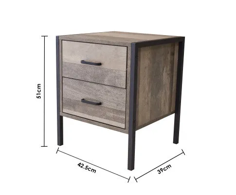 Bedside Table Palm Beach Drawers Nightstand Unit Cabinet Storage