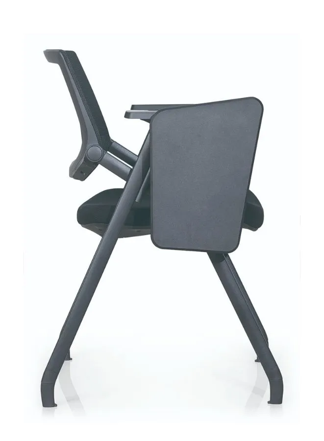 Black Training Chair With Writing Pads for School, College and Training Centers