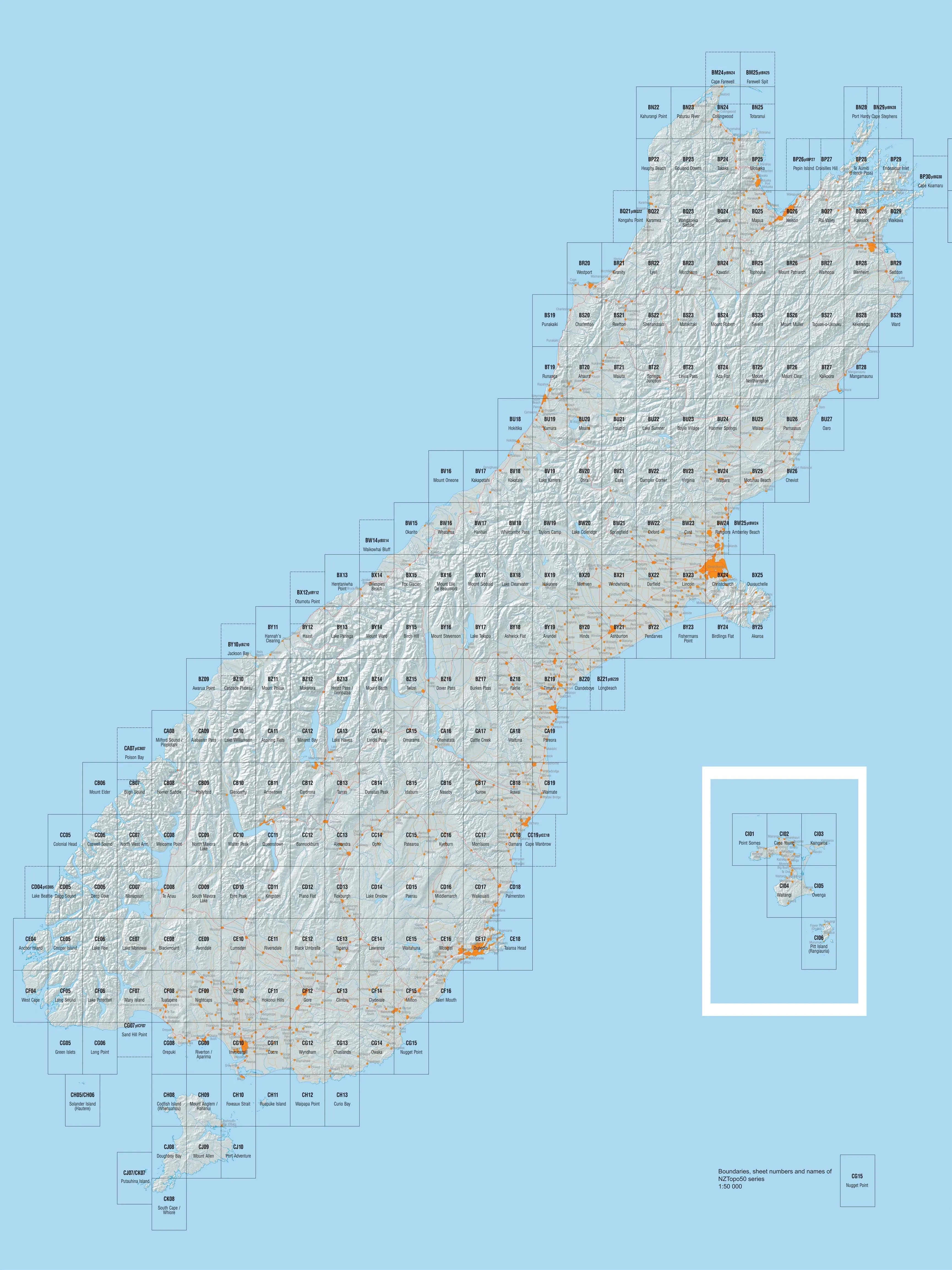 BQ31 - Wellington Topo50 map