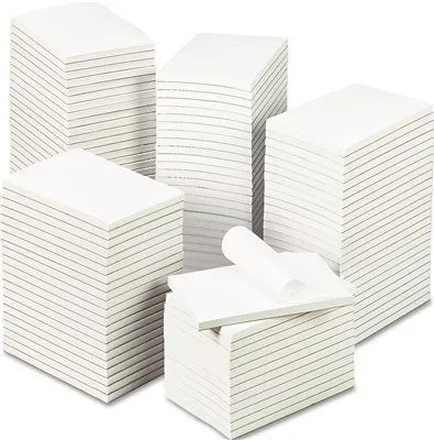 Bulk Scratch Pads' Unruled' 4 X 6' White' 100-Sheet Pads' 120 Pads/Carton