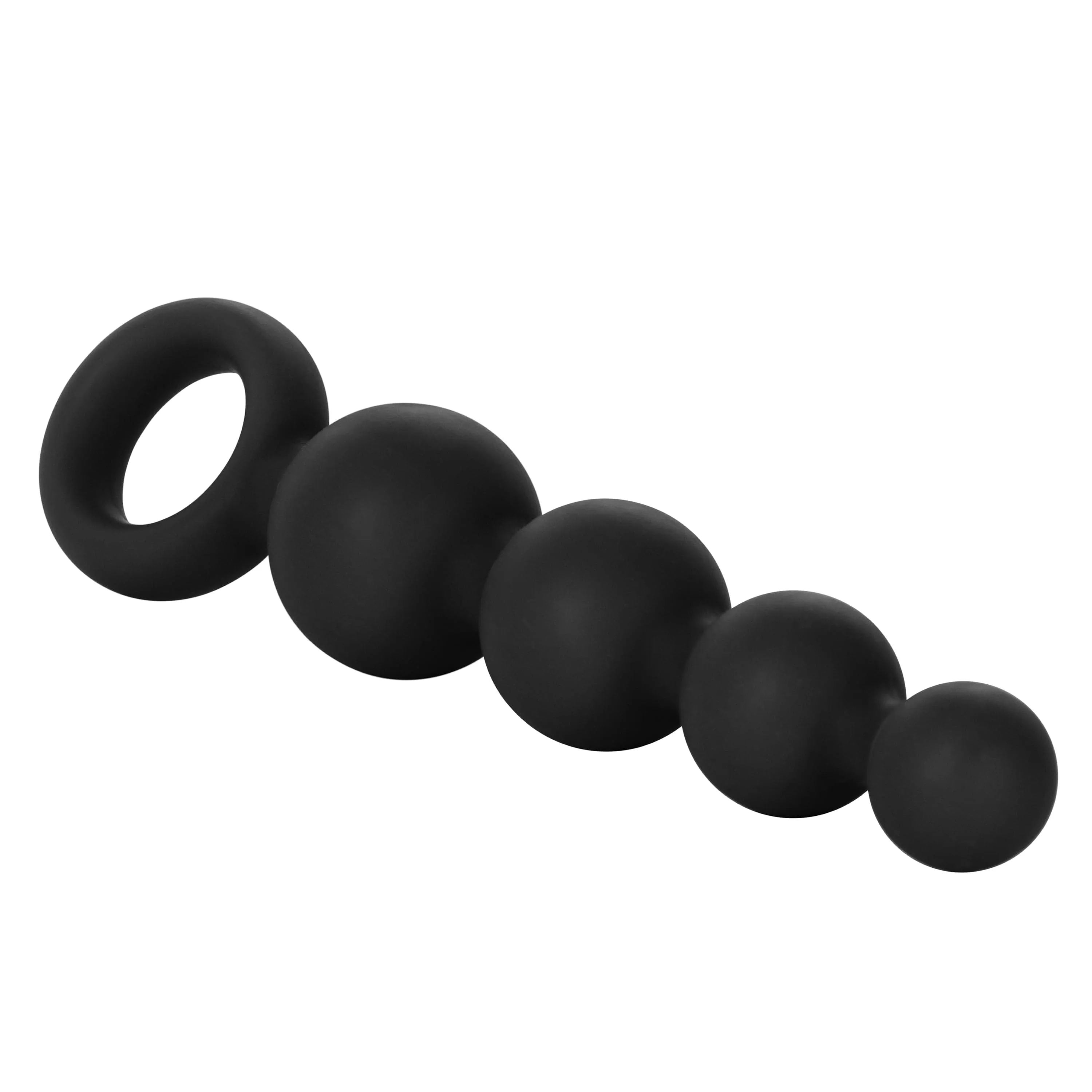 California Exotics - Silicone Booty Anal Beads (Black)