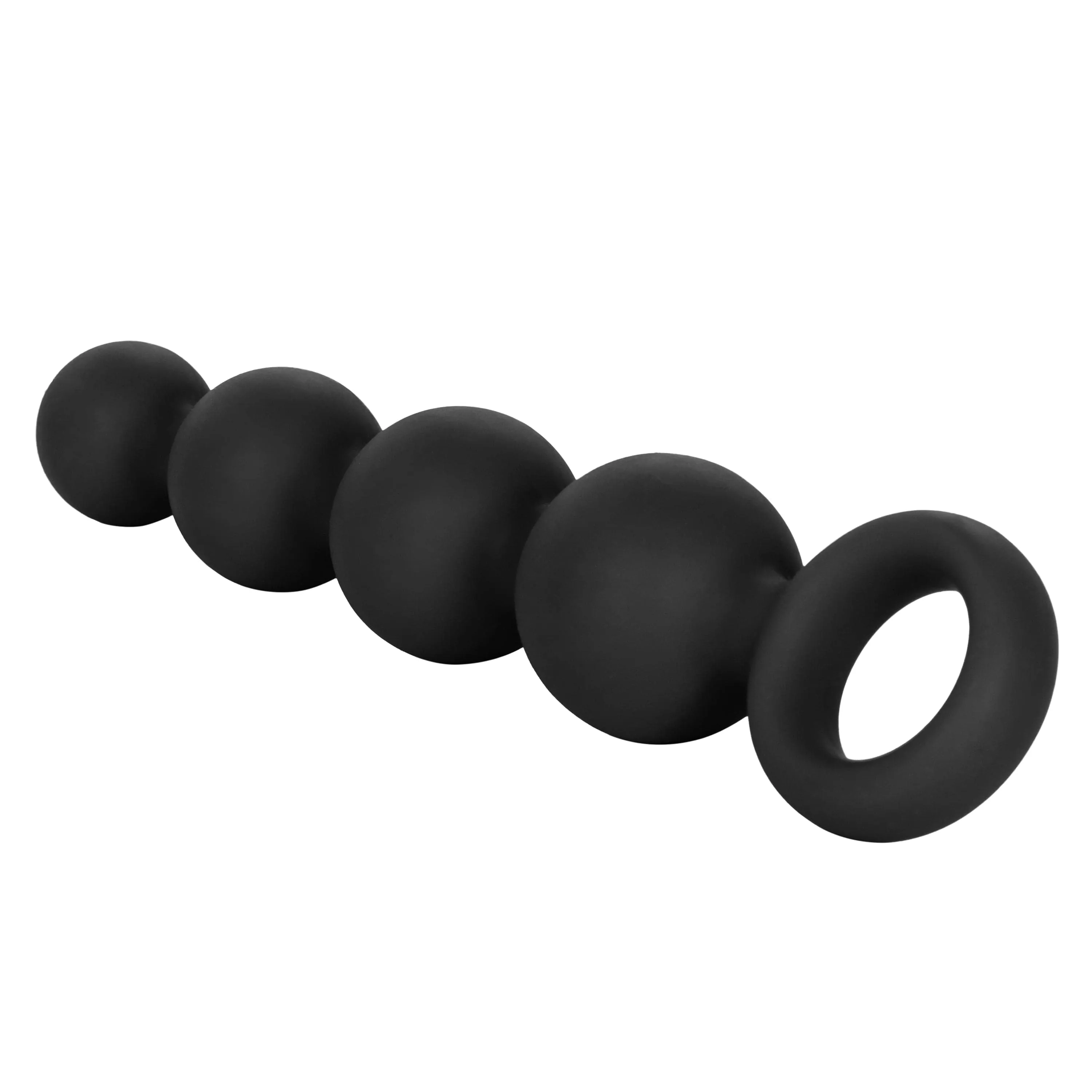 California Exotics - Silicone Booty Anal Beads (Black)