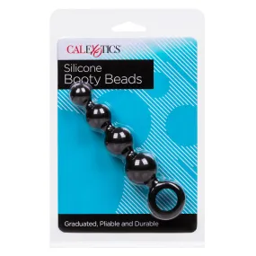 California Exotics - Silicone Booty Anal Beads (Black)