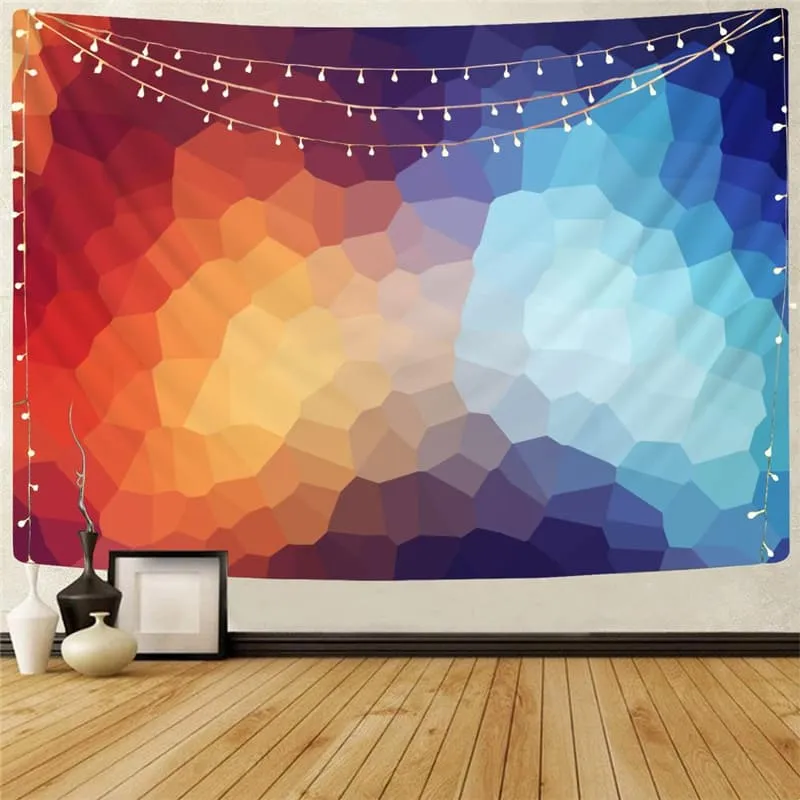 Colorful Tapestry Geometry Home Tapestrys Abstract Wall Tapestry Wall Hanging