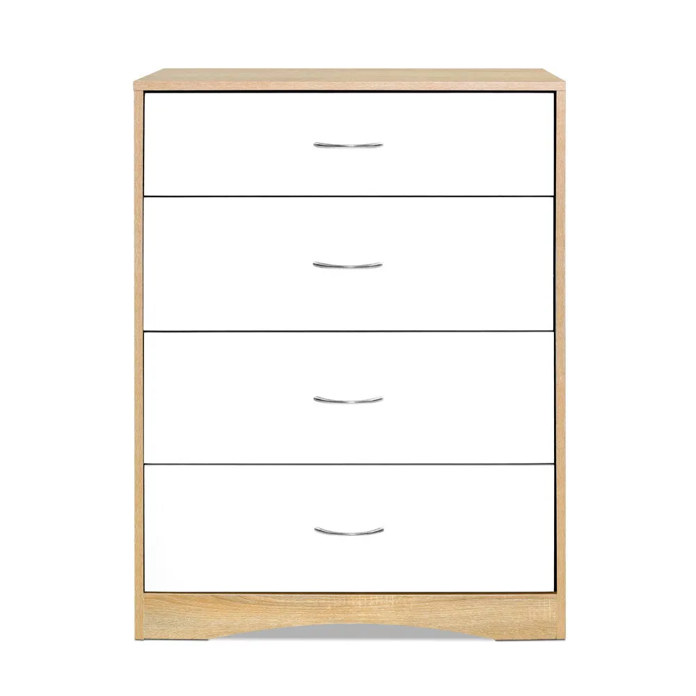 Contemporary 4-Drawer Chest - Anti-Rust, Durable | Artiss