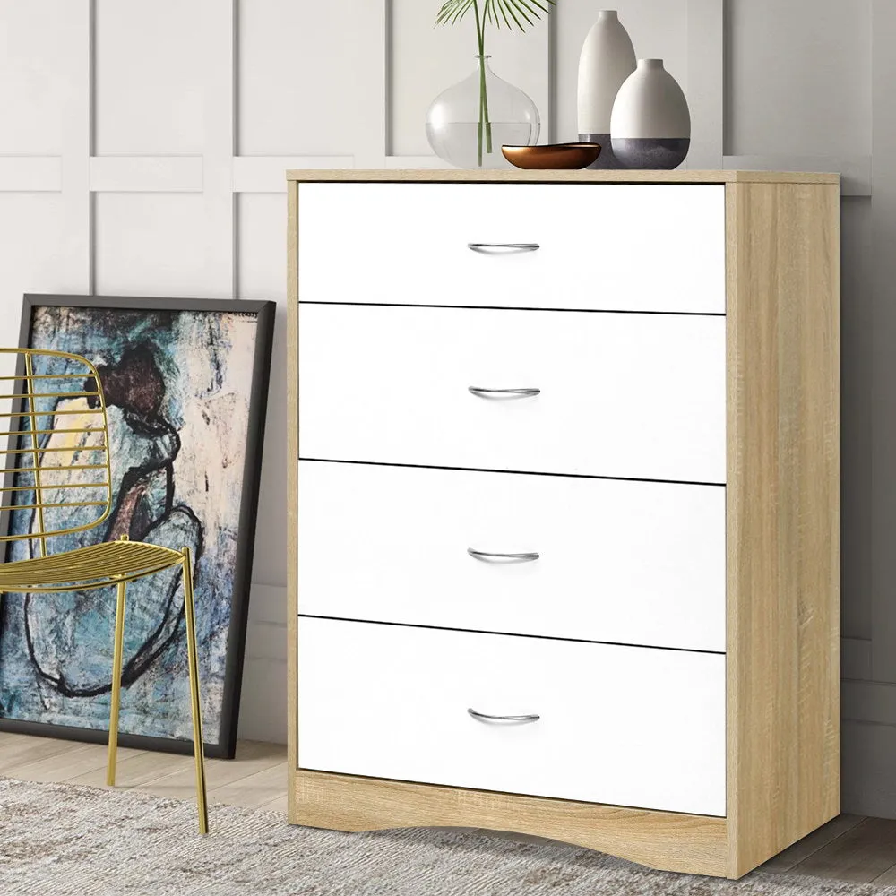 Contemporary 4-Drawer Chest - Anti-Rust, Durable | Artiss