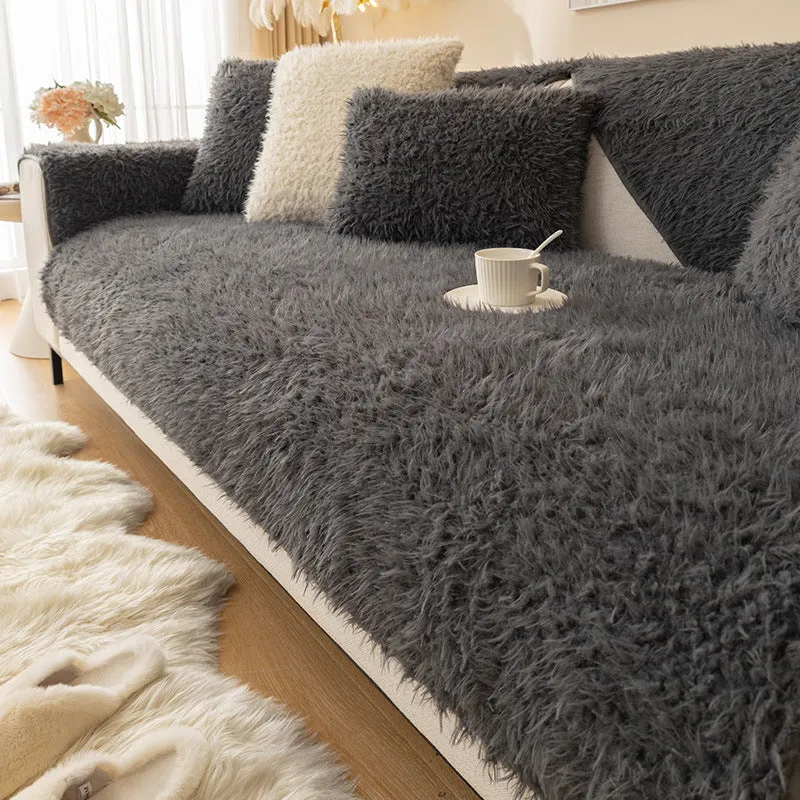 Cozy Plush Thickened Non-slip Sofa/Couch Cover