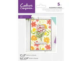 Crafter's Companion 3D Embossing Folder, Metal Die & Photopolymer Stamp - Blooming Florals