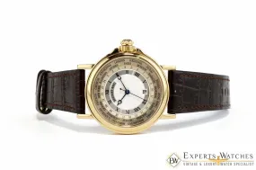 Factory Serviced Breguet Marine World Time Hora Mundi 18K Yellow Gold Watch 3700