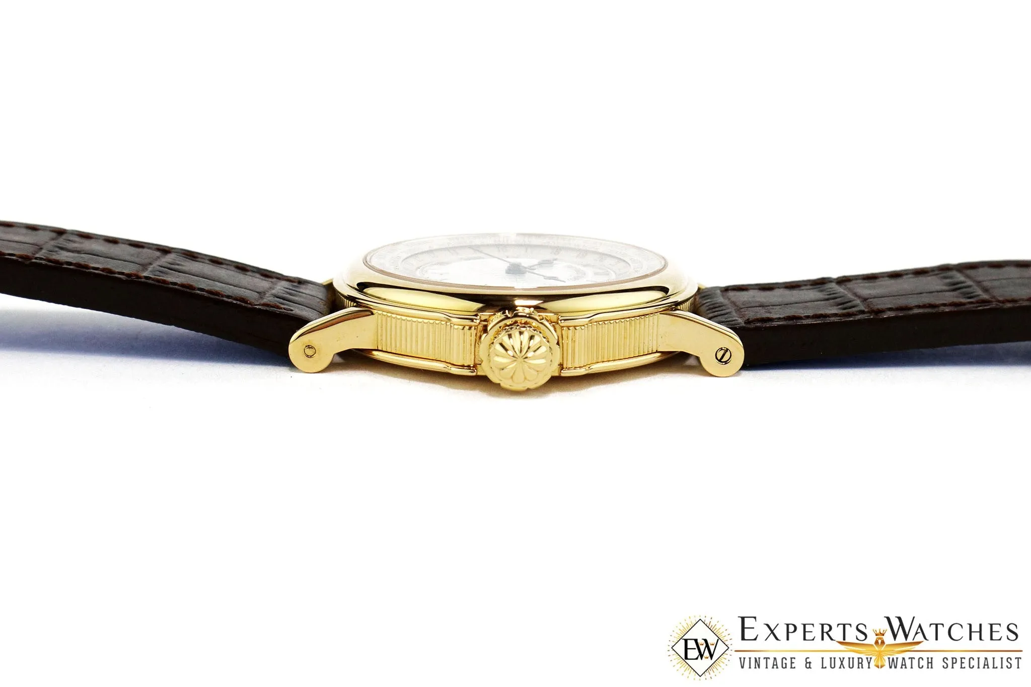 Factory Serviced Breguet Marine World Time Hora Mundi 18K Yellow Gold Watch 3700