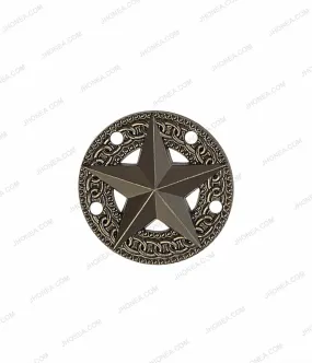 Fashion Star Badge Hand stitch Accessory For Men's Coat/Jacket