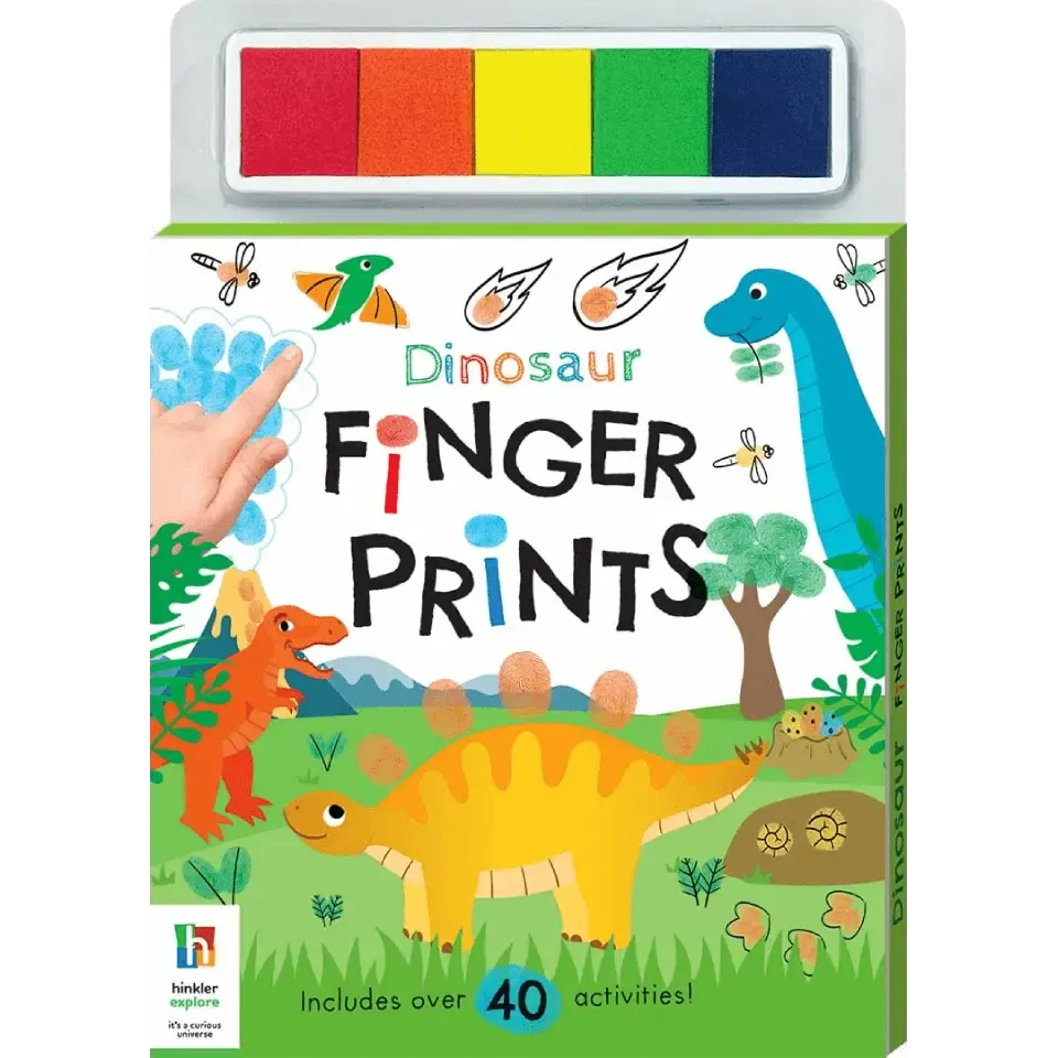 Finger Print Art: Dinosaur