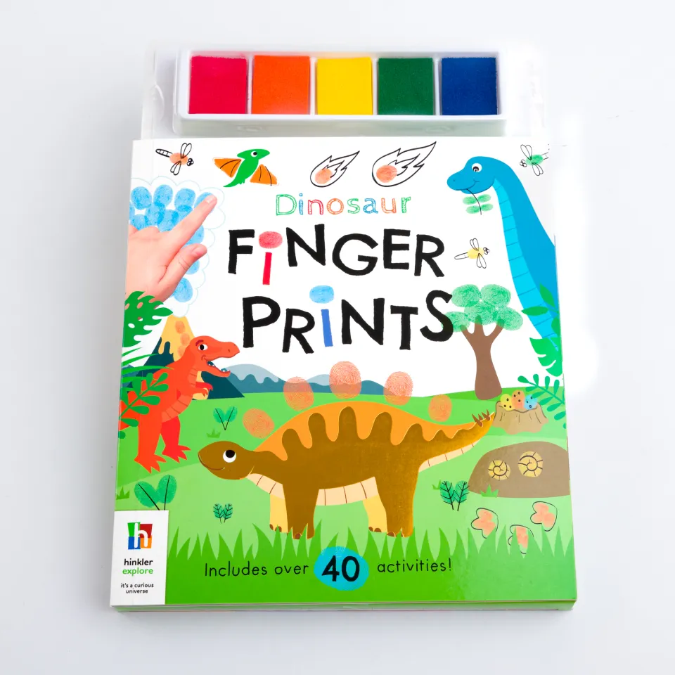 Finger Print Art: Dinosaur