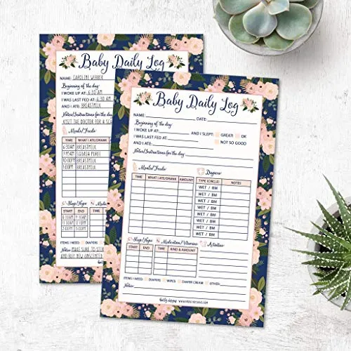 Floral Baby Log