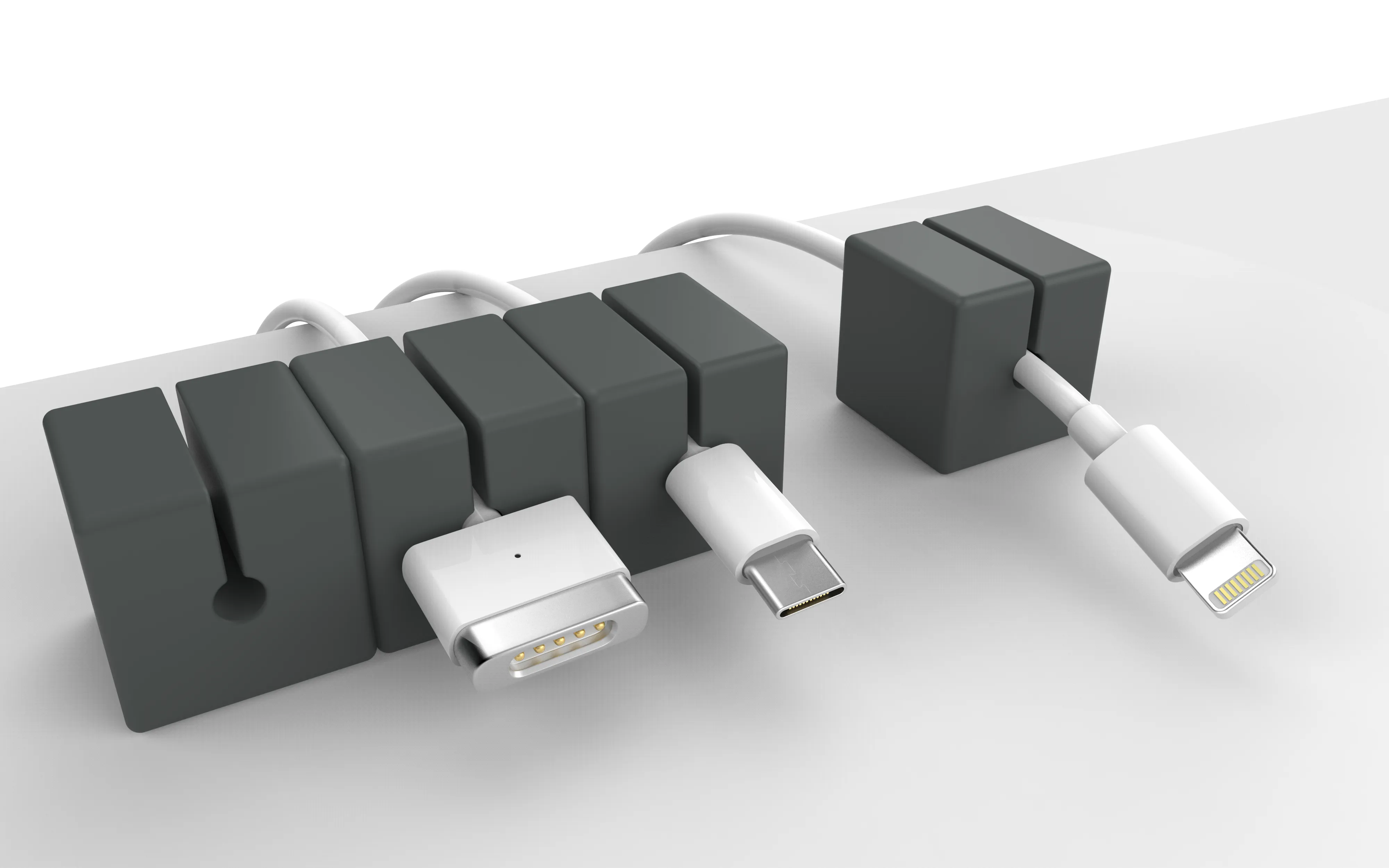 Function101 Cable Blocks - Gray (4 Pack)