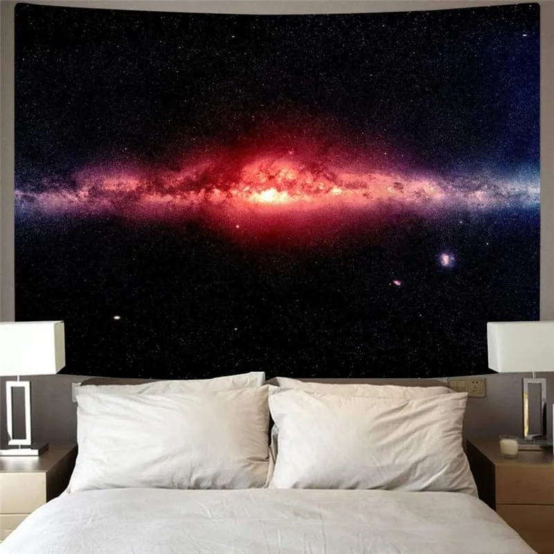 Galaxy Tapestry Space Rug Wall Universe Tapestries Black Wall Tapestry Decor