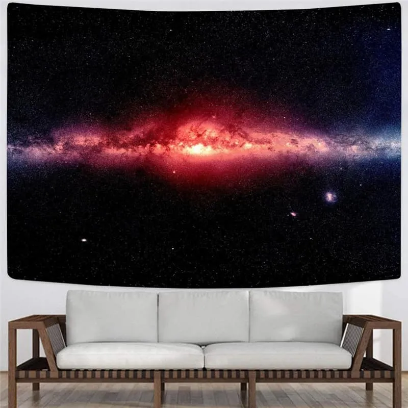 Galaxy Tapestry Space Rug Wall Universe Tapestries Black Wall Tapestry Decor