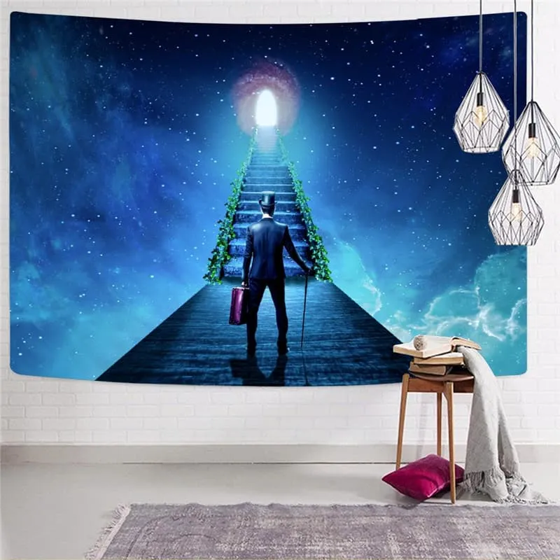 Galaxy Tapiz Space Tenture Mandala Universe Home Tapestrys Black Hole Wall Tapestry