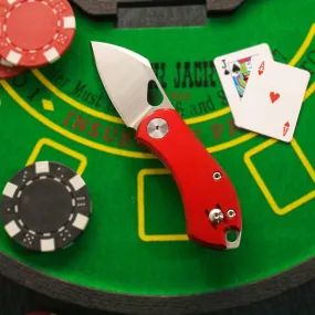 Giant Mouse ACE Nibbler 2in N690 Steel Blade Red Aluminum Handles