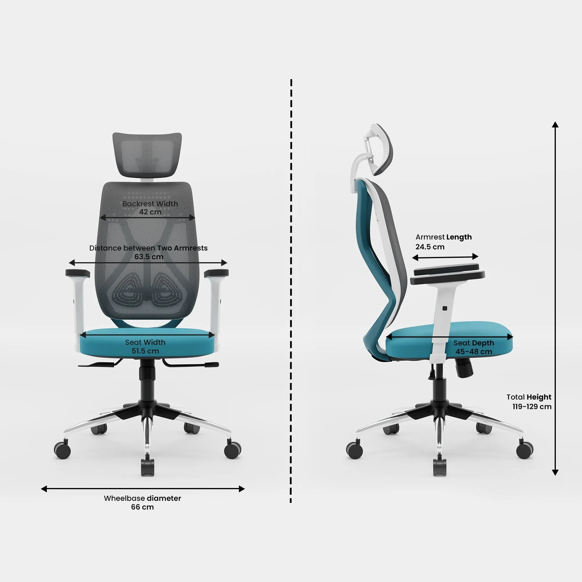 Green Soul Zodiac Lite High Back Mesh Office Chair