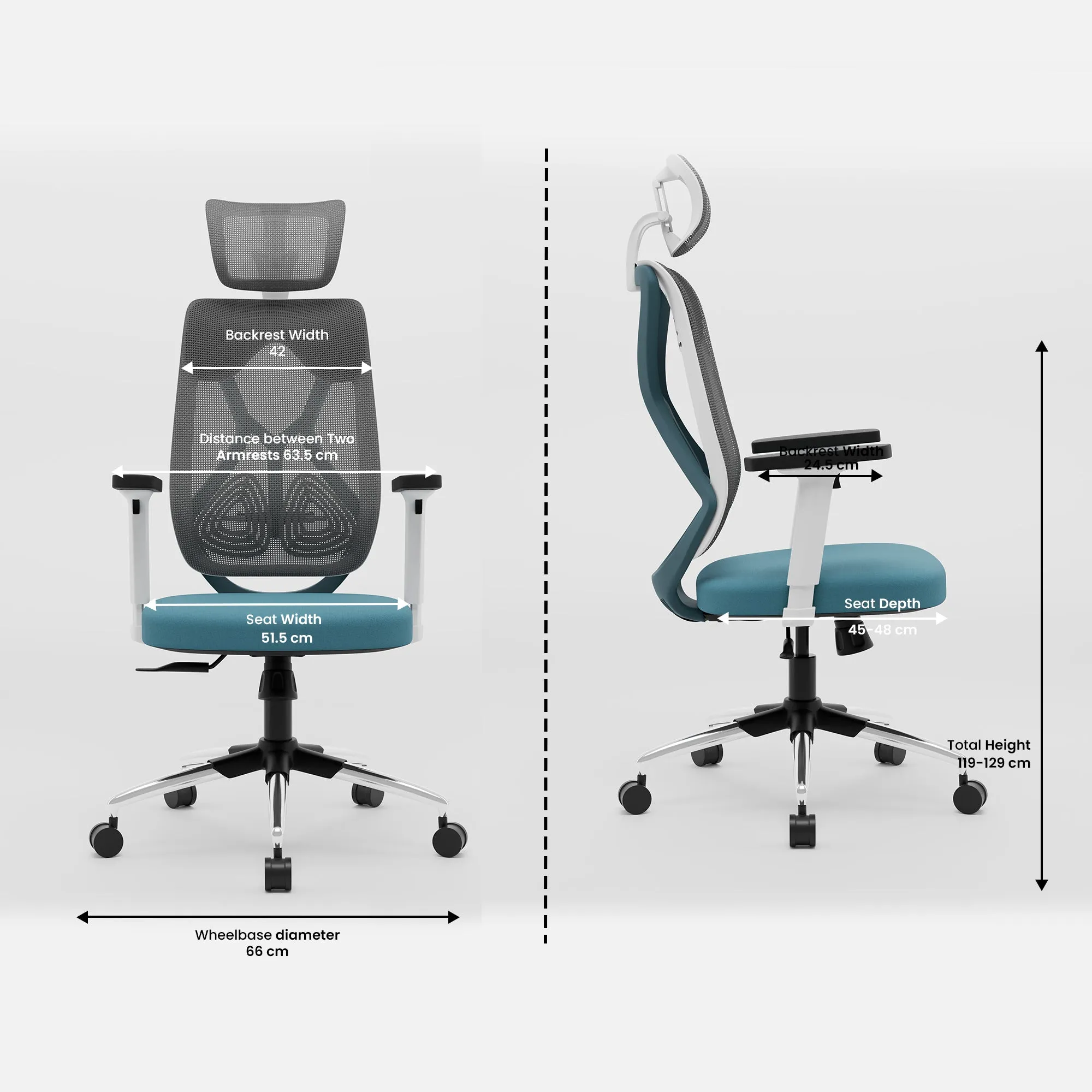 Green Soul Zodiac Lite High Back Mesh Office Chair