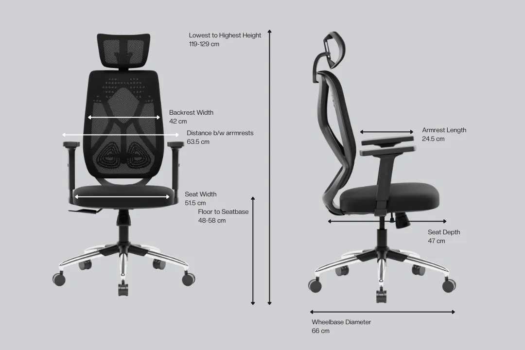 Green Soul Zodiac Lite High Back Mesh Office Chair