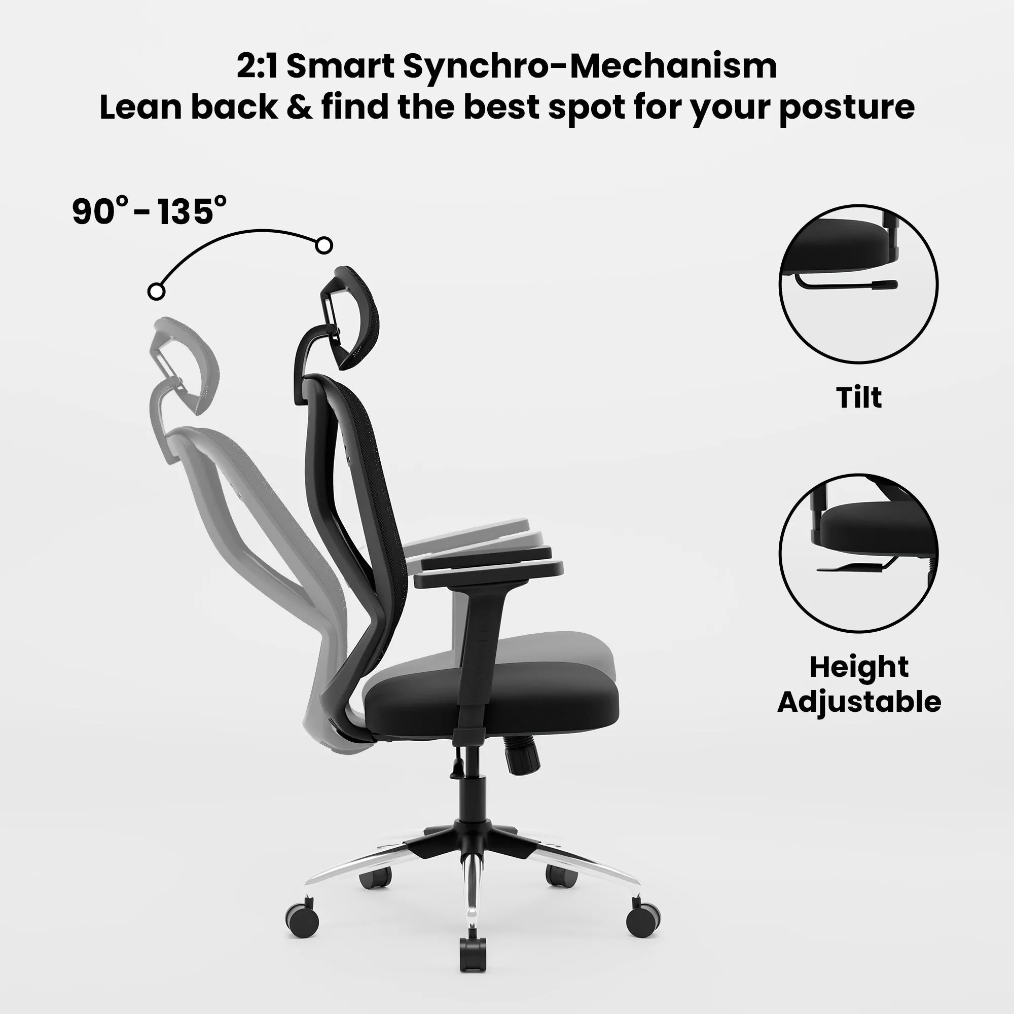 Green Soul Zodiac Lite High Back Mesh Office Chair