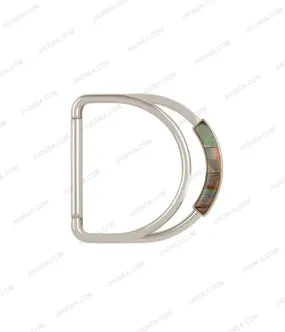 Heavy Duty Foldable Structure Chrome Finish Silver Belt Buckle