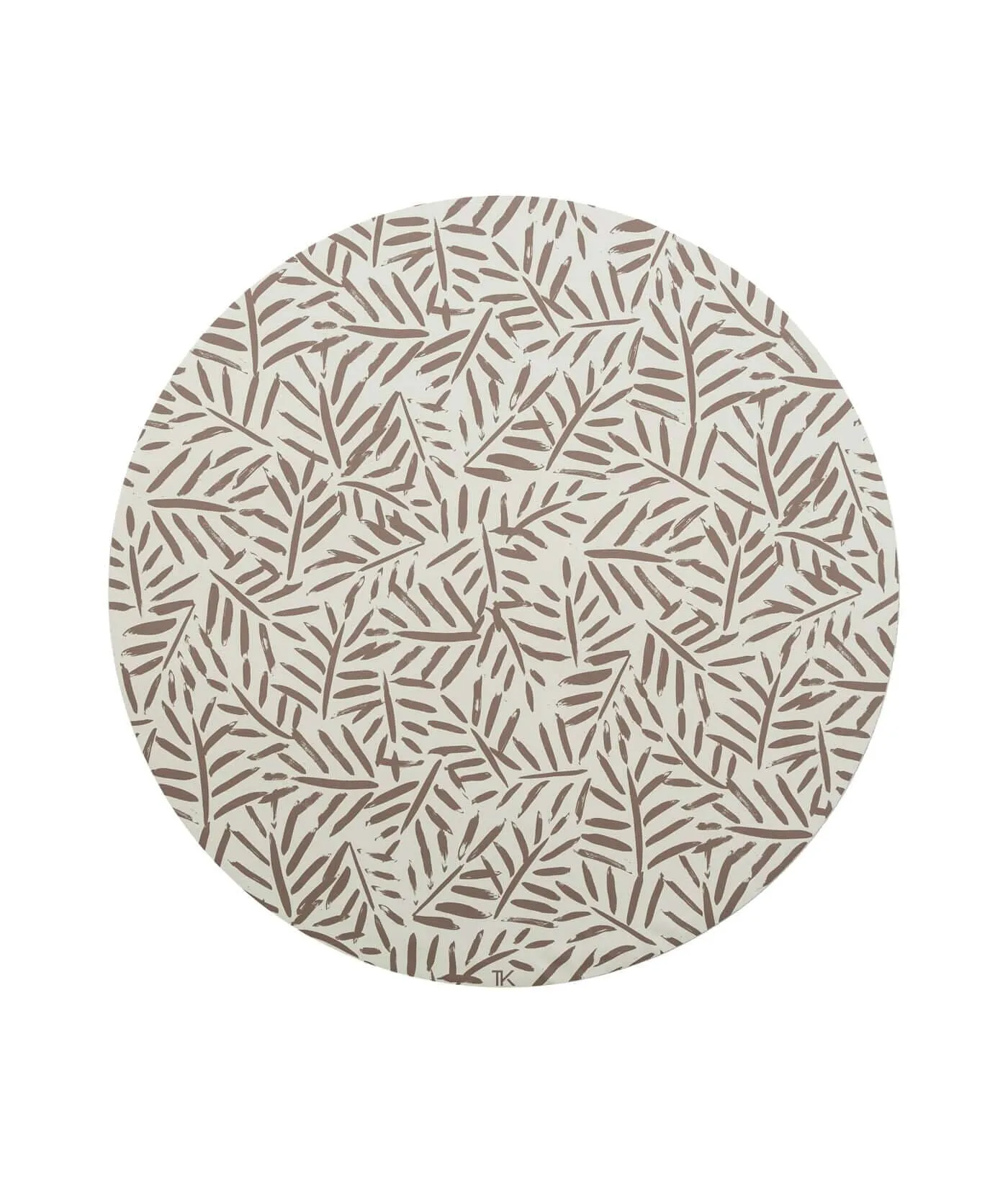 High Chair Splat Mats | Ocean Leaves - Tan