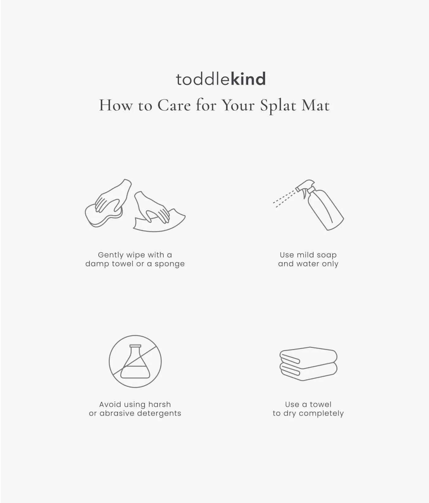 High Chair Splat Mats | Spotted - Clay