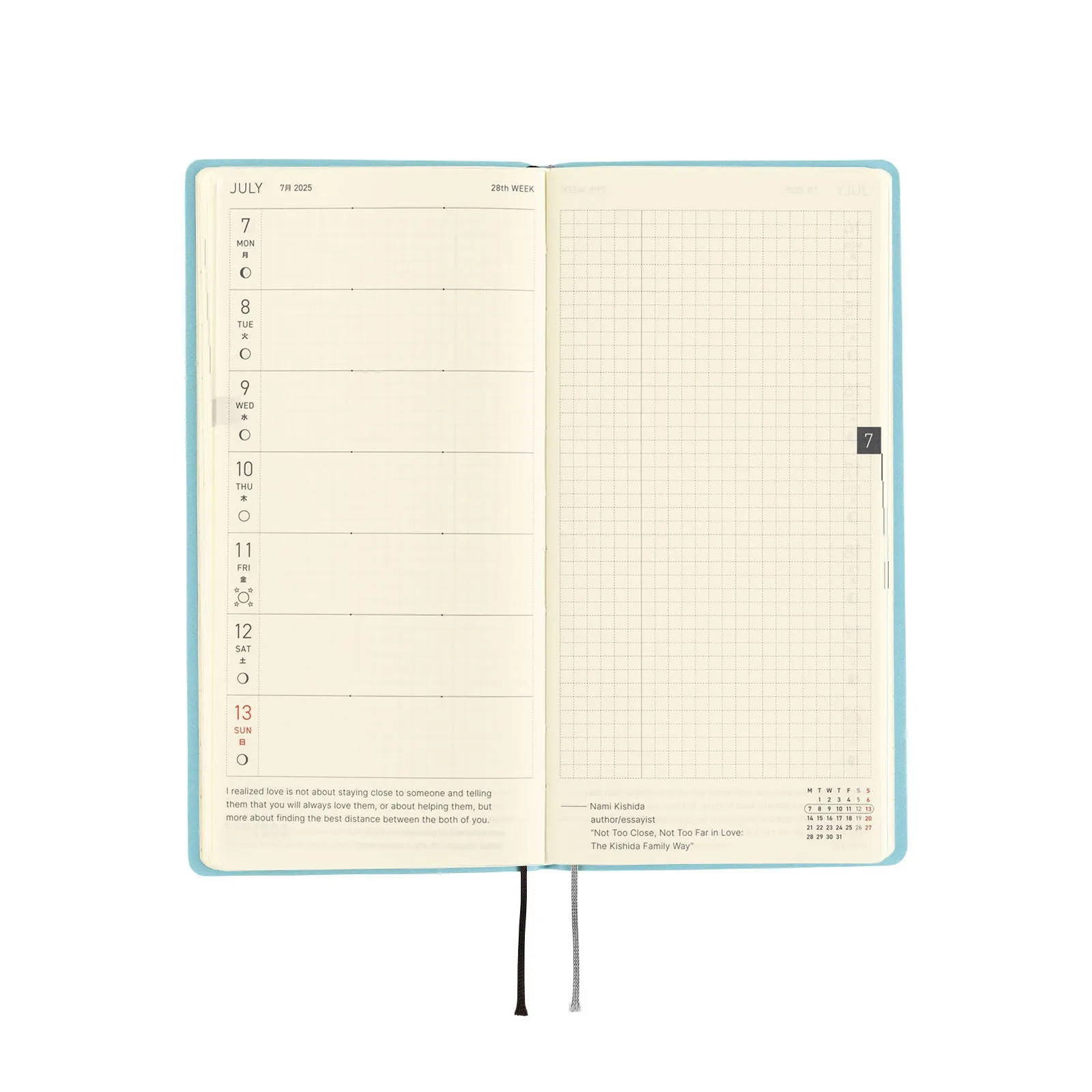 Hobonichi 2025 Weeks Smooth Vanilla Soda