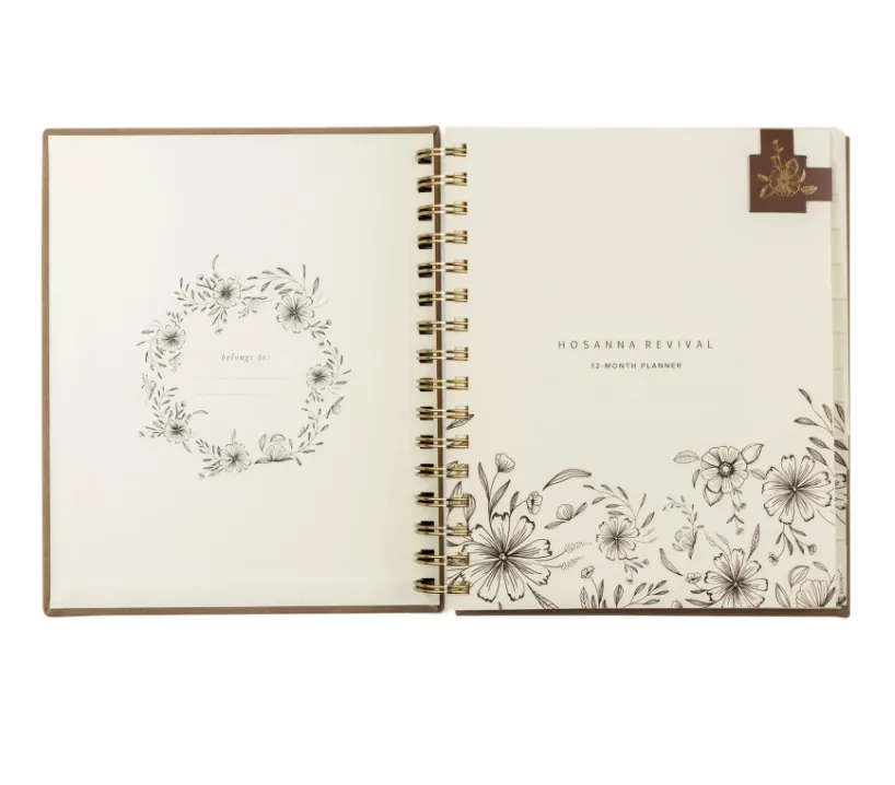 Hosanna Revival 12 Month Undated Spiral Planner - Marlo