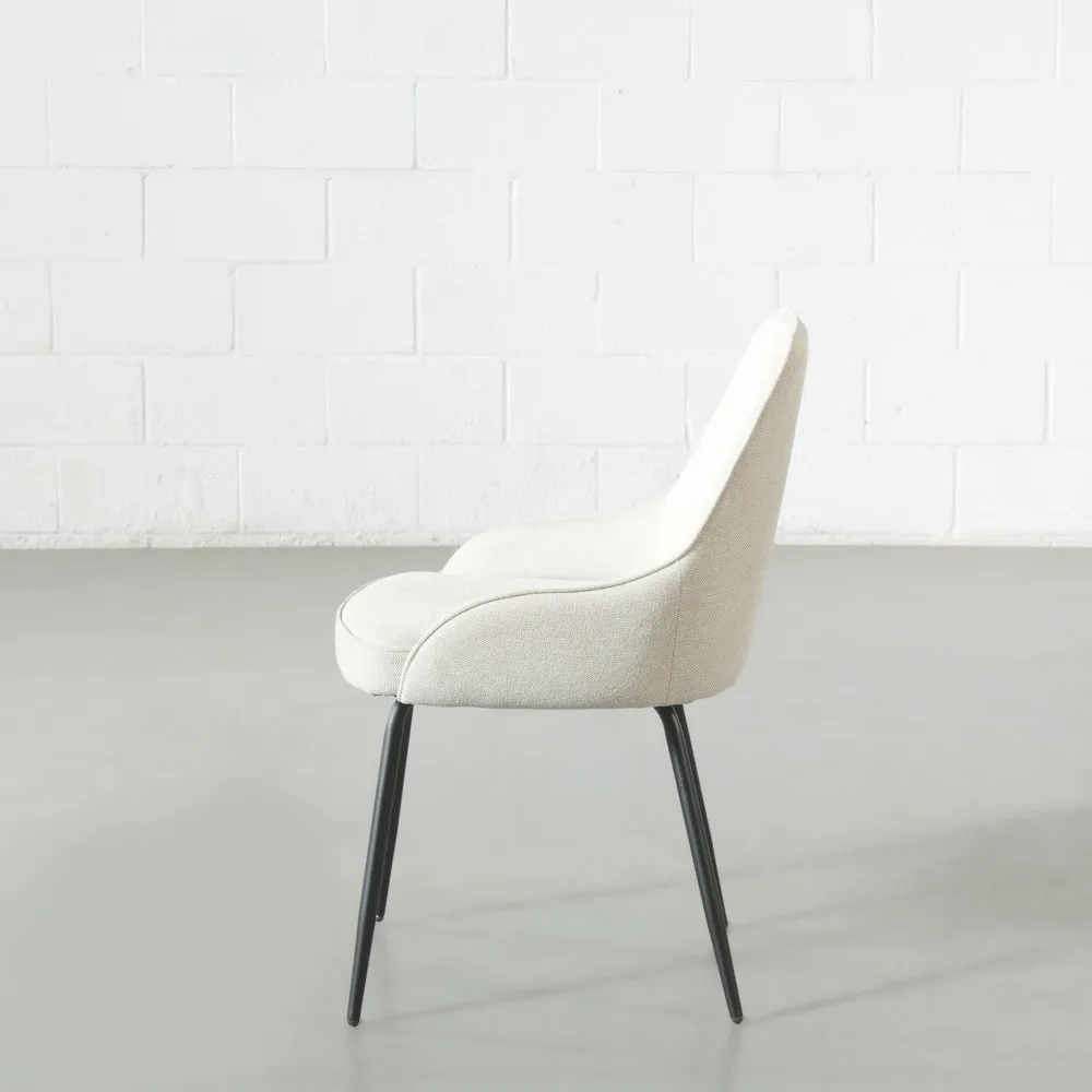 JOLIE - Beige Fabric Dining Chair