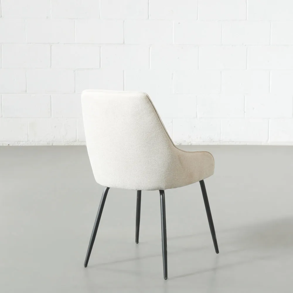 JOLIE - Beige Fabric Dining Chair