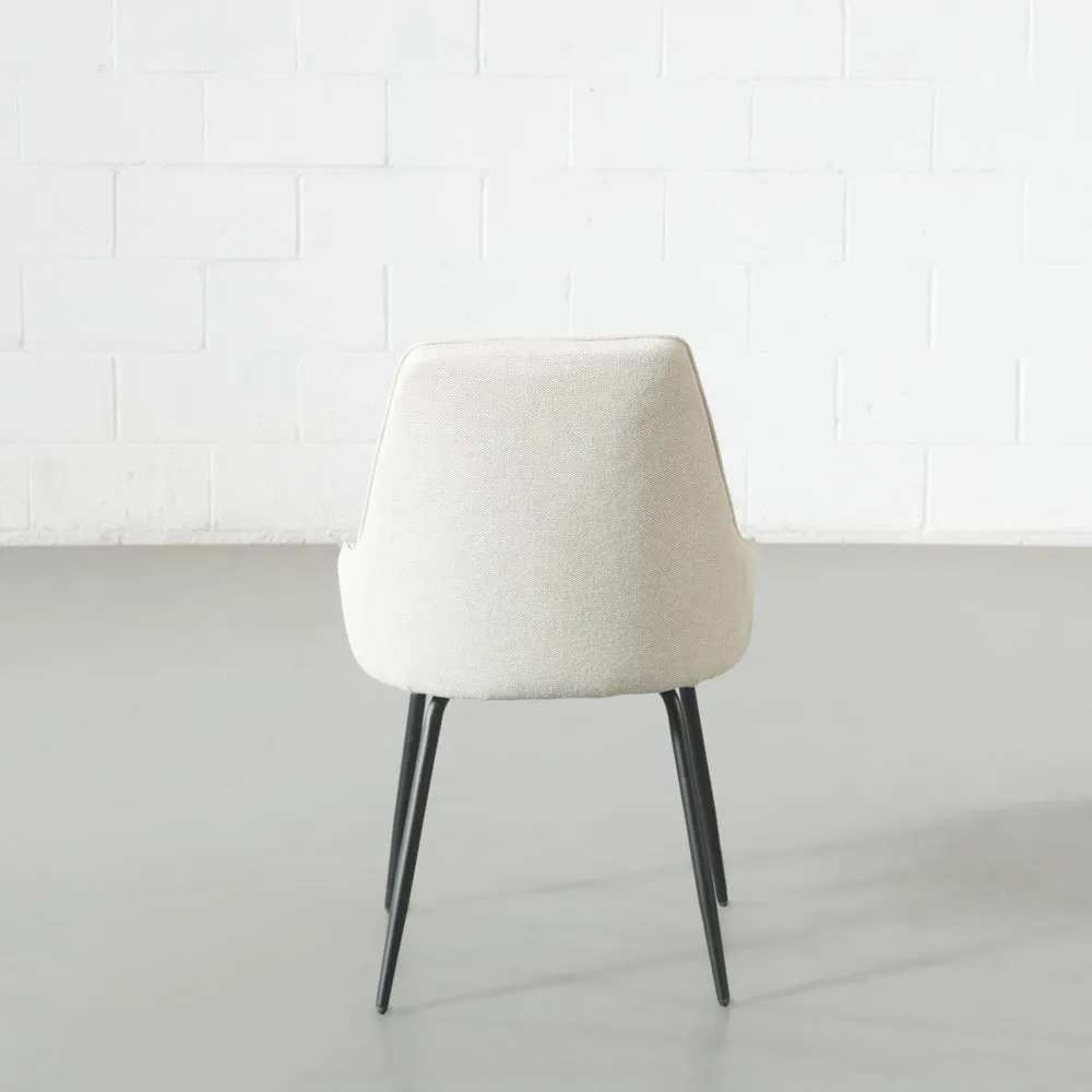 JOLIE - Beige Fabric Dining Chair