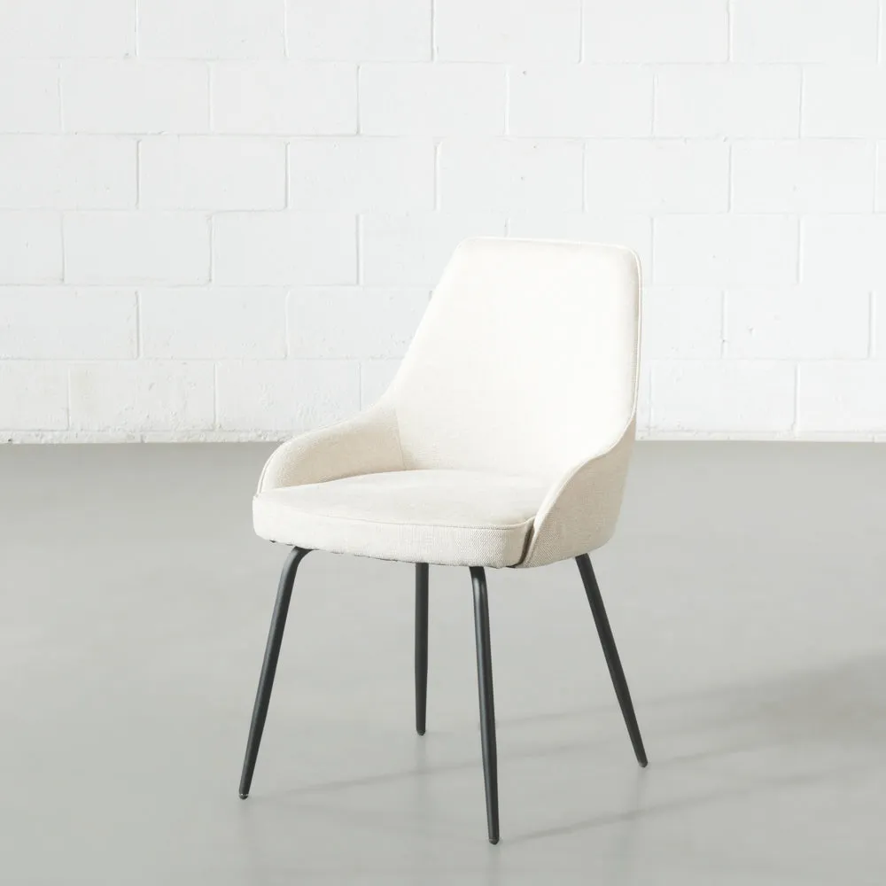 JOLIE - Beige Fabric Dining Chair