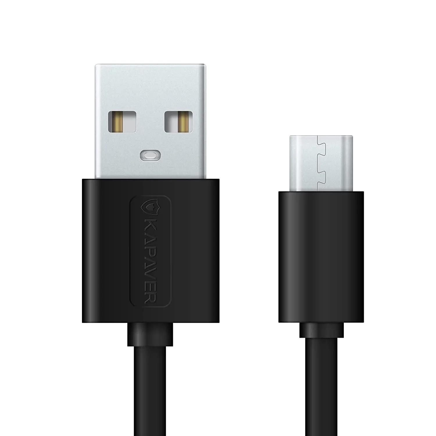 KAPAVER Micro USB Cable For Charging & Sync Data to Android Smartphones 1 meter (5 Pack Black)