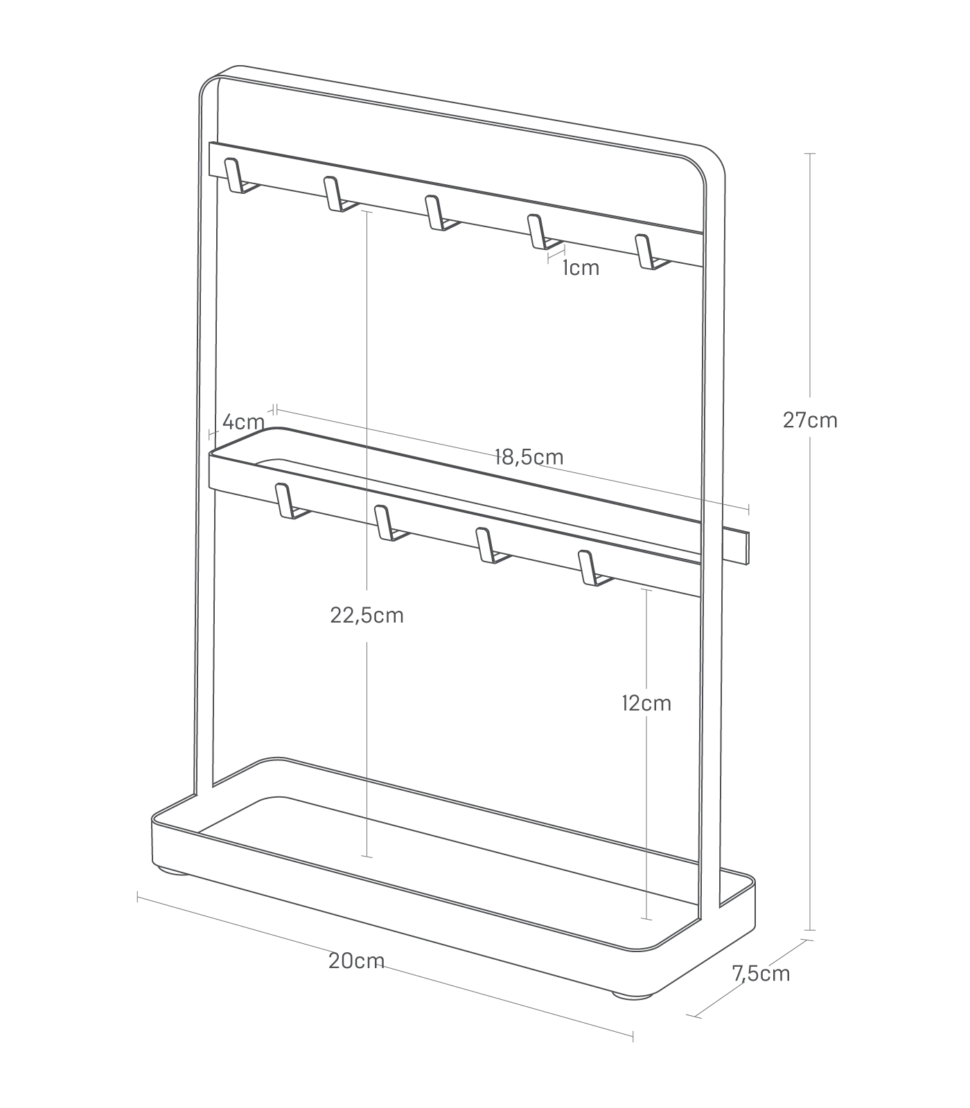 Key Hook Stand