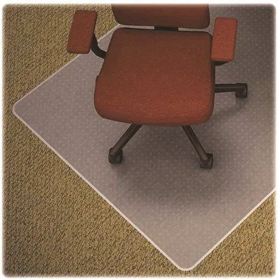 Lorell Chairmat Medium Pile Clear 46X60 Inch