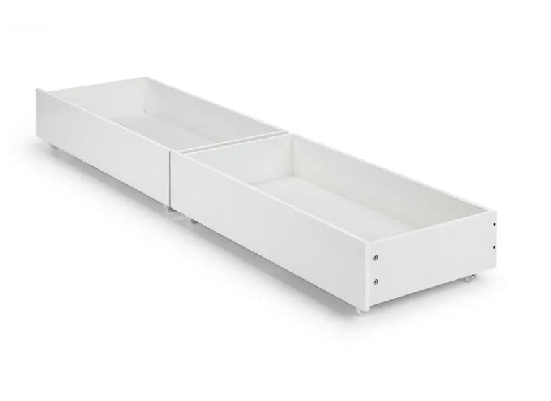 Manhattan White Gloss Under Bed Drawers(Set Of Two)