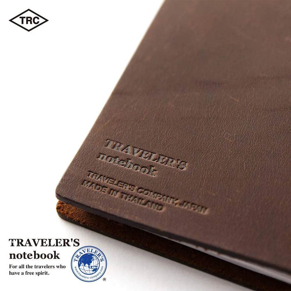 MIDORI Traveler's Notebook - Passport Size, Brown Leather (Small)