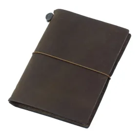 MIDORI Traveler's Notebook - Passport Size, Brown Leather (Small)